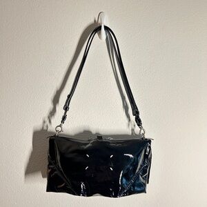 Maison Margiela Collapsable Origami Multifunction Leather Black Bag